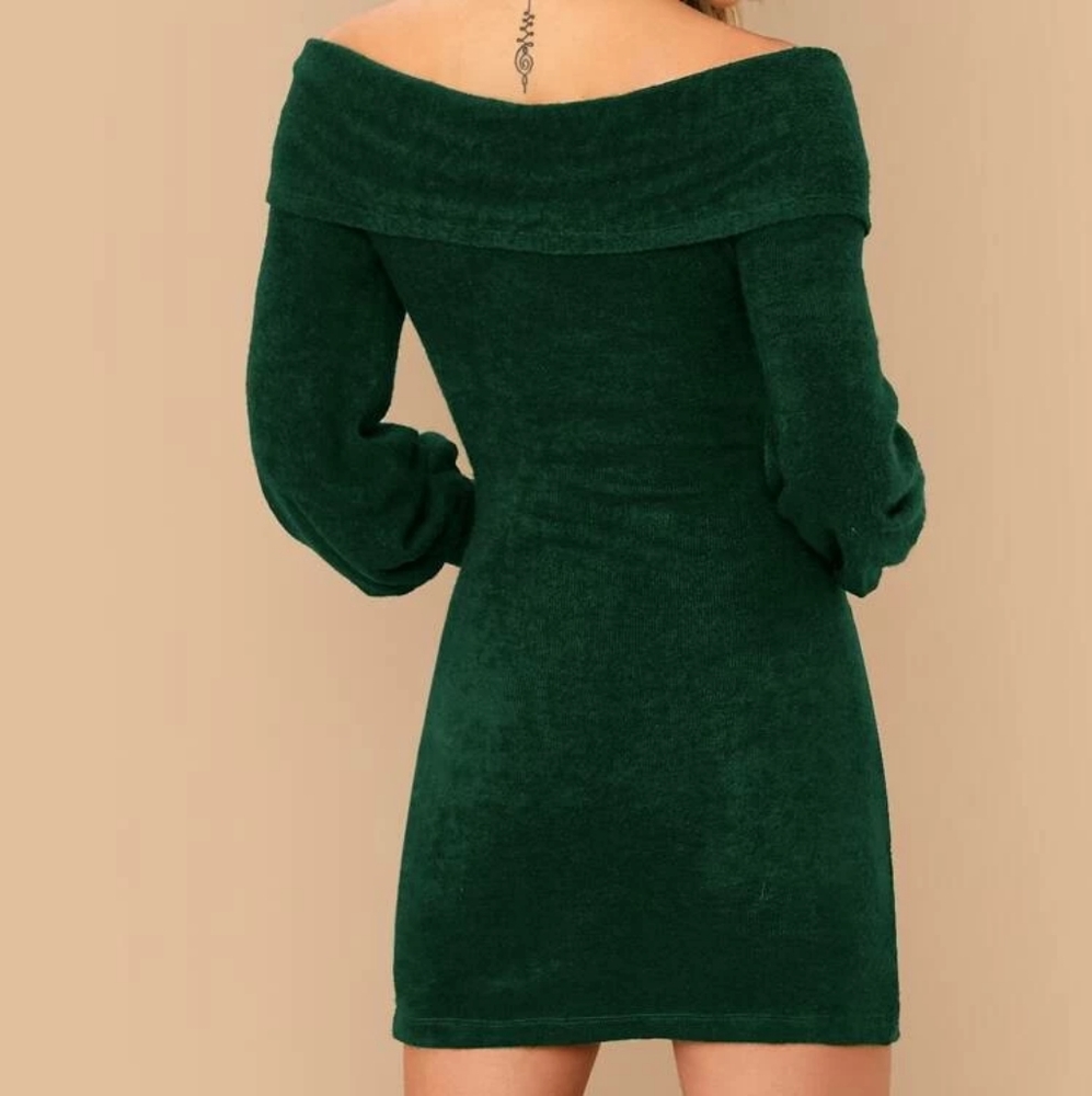 SALE!! Off Shoulder Bodycon Dress - Picture 3 of 8